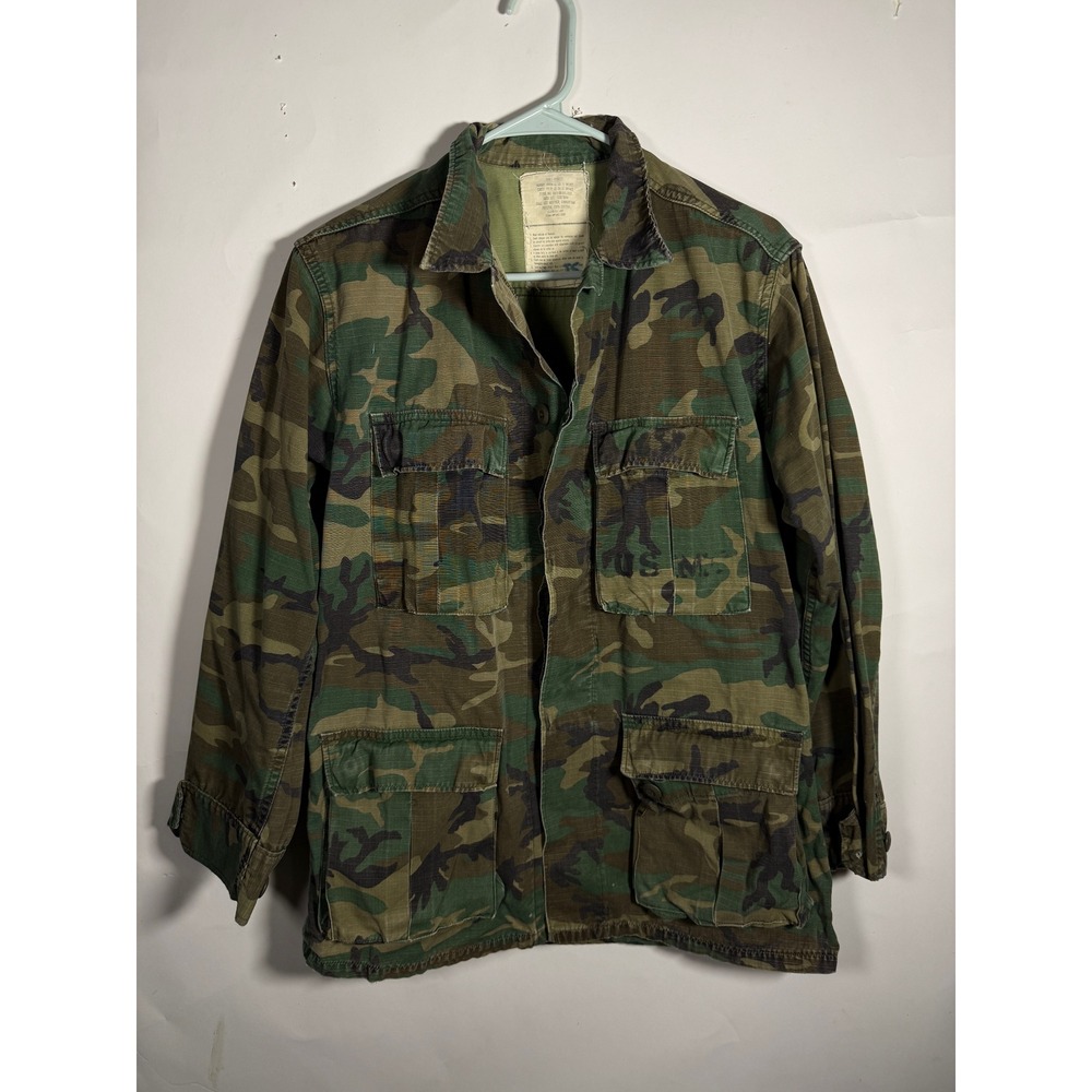 US Military‎ Cold Weather Camouflage Field Jacket Men's Small Woodland Pattern